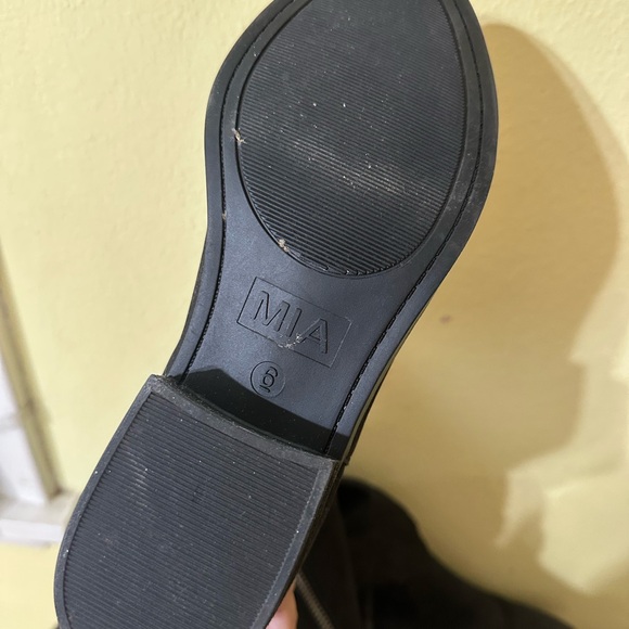 MIA Black Over the Knee Boots with Suede Finish - Picture 3 of 3